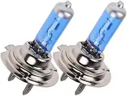 E Support H7 55W 6000K Xenon Gas Halogen Headlight White Light Lamp Bulbs Pack of 2