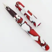 Ranga Acrylic 4cs Fountain Pen for Sheaffer Nibs - Red Black White, C/C (New)