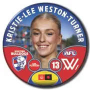 AFLW S9 Western Bulldogs Football Club - WESTON-TURNER, Kristie