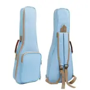 10MM Leather Handles Thick Durable Colorful Ukulele Case Bag 21in Light Blue