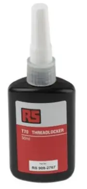 RS Pro T70 GREEN THREADLOCKER ADHESIVE 50ml High Strength, Anaerobic