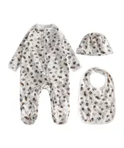 Ralph Lauren Kids All-Over Printed Tracksuit Set 3M,1M White