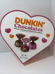 Dunkin' Chocolates Heart Box Valentine'S Day Gift with All New Strawberry Froste