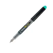 Pilot Varsity Fountain Pen Med Nib Black Barrel Green Ink Office School Writing