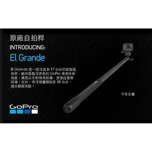 【eYe攝影】GoPro 原廠自拍桿 EL GRANDE 鋁合金 延長桿 伸縮桿 自拍棒 97cm AGXTS-001