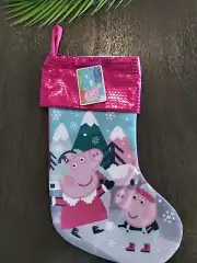 17" Peppa Pig Christmas Stocking, Cartoon Novelty