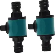2pcs Quick Connect Hose Fittings with Throttle Valve Water Hose Adapter Connector for Garden Durable and Easy to Install Tube Connector