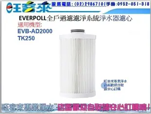 EVERPOLL全戶過濾濾淨系統EVB-AD2000/TK250專用AD-02 CART濾心