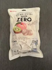 Lotte Zero Peach & Kiwi Flavoured Gummies, 36 × 14 g Sugar Free NEW LIMITED