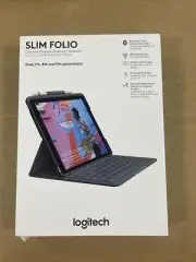 Logitech Slim Folio Keyboard Case for iPad 7th 8th 9th Gen