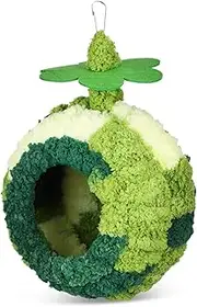 Plush Parakeet Hammock Nest Medium Winter Bed for Birds Insulated Snuggle Hut with Easy Maintenance Versatile Hanging Fixed Installation for Parrots and Breeding