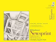 Strathmore 300 Series Newsprint Pad, Smooth 18"x24" Tape Bound, 50 Sheets