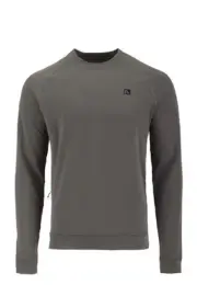 Flylow Donner Crew Men's Shirt, Shadow Heather, Medium