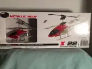X-22 Metallic Body Helicopter Red RC Infrared IR Remote Control NEW