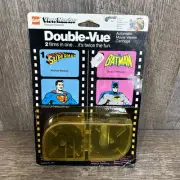 View-Master Double-Vue Movie Viewer Cartridge Superman Batman NOS Vintage