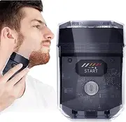 Electric Shaver,Double Head Beard Trimmer - Rechargeable Quiet Portable Razor, Shaving Machine for Men Daily Travel Grooming Business Trips Gym