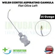 Cortex Aspirating Cannula Left Side Welsh 25G Surgical Ophthalmic Eye Instrument