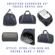 SwissTech Excursion 24" Travel Duffel Bag Waterproof Bottom 4 Pockets New _A4