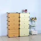 10-15Pairs Shoe Cabinet Rack Storage Boxes Stackable Organiser Stand Suit Boots