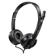 Rapoo H100 Wired Stereo Headsets - HD Voice Rotary Microphone Volume Adjustment