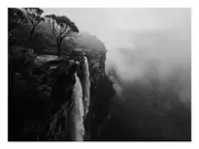 Blue Mountain Waterfall Canvas Print