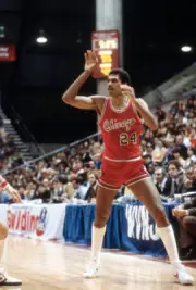 Reggie Theus of the Chicago Bulls 1980's Basketball photo 7