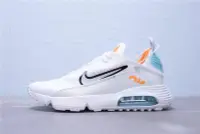 在飛比找Yahoo奇摩拍賣-7-11運費0元優惠優惠-Nike Air Max 2090 氣墊 白黑橙月蘭 透氣 