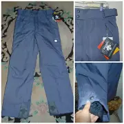 Descente Snow Pants Mens 32 Gray Polyester Insulated Ankle Cuffs Zip Pockets NWT