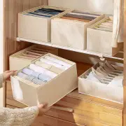 Closet Organizer Durable Space-saving Multi-grids Folding Wardrobe Storage Box