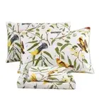 Farmhouse Flowers Print Bed Sheet Collection Set Botanical Floral Sheets with...