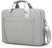GAOCHY 13-14 Inch Granulated Shoulder Portable Laptop Bag, Compatible with MacBook Pro 14 M4/M3/M2/M1, MacBook Air 13 M4, ASUS Chromebook Flip, 14 Inch Dell Latitude, Messenger Bag, Silk Grey