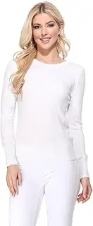 [YEMAK] Women's Knit Sweater Pullover – Long Sleeve Crewneck Basic Classic Casual Knitted Soft Lightweight T-Shirt Top
