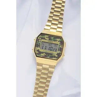 熱銷· 日本卡西歐反顯CASIO防水潮流復古簡約方形電子手錶A168WGG-1A/1B