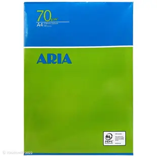 ARIA A4影印紙 70磅 /一大箱5包入(每包500張) PEFC認證 列印紙 70磅影印紙 白色影印紙 -光-文