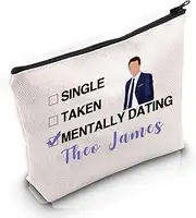 [Generic] PYOUL T James Inspired Gift Mentally Dating T James Makeup Bag T James Fan Cosmetic Bag T James Merch, Dating T James Bag