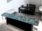 30"x18" Stunning Labradorite Stone Side Corner Table Crystal Healing Gemstone