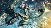 Anime artwork fantasy art cyborg futuristic city Playmat Gaming Mat
