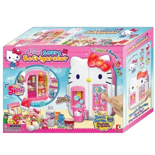 新品Hello kitty凱蒂貓造型小冰箱 女孩仿真過家家發聲噴氣霧玩具$