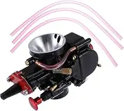 REPAIROCK Universal 21mm Motorcycle Carburetor Replacement for 50cc to 100c Black Red Auto Replacement Parts