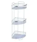 Chrome Corner Caddy Towels Toiletries other Essentials Organiser