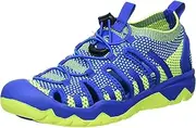 [Mc Kinley] Unisex Kid's Sandal Cayman Climbing Shoe, Blue Dark/Yellow, 3 UK