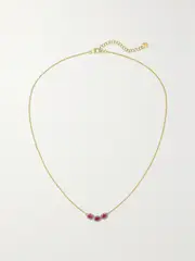 [Amrapali London] Amrapali London - Rhodium-plated 18-karat Gold, Ruby And Diamond Necklace - One size One size Gold