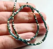1.80-2.5mm Blue Rough Diamond Box Beads Sparkling Faceted Diamond Cubes
