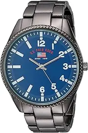 [Accutime] U.S. Polo Assn. Men's US8641 Analog Display Analog Quartz Black Watch, GUNMETAL, NOSIZ, Modern