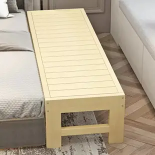 拼接床實木加寬帶護欄單人床松木床架可定做大床加長神器