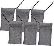 IWOWHERO Soap Bag 6pcs Exfoliating Mesh Soap Bags for Homemade Soap Foaming Soap Pouches for Bathing and Shower Soap Bar Holder and Bath Accessory