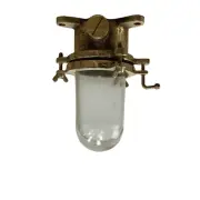 Nautical Flush Mount Ceiling Light with Industrial Design