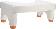 Baluue Toilet Stool Adjustable Height Bathroom Step Bench for Adults Portable Squat Aid for Comfortable Bowel Movements Sturdy Lightweight Design for Easy Use