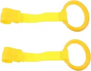 OFFIGAM 2Pcs Crib Hanging Pull Rings for Versatile Stand Up and Walking Assist Tools Safe and Sturdy Design for Home Park and Travel Activities