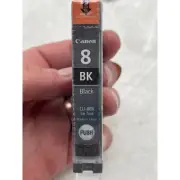 Canon 8 CLI-8BK Pixma Ink Cartridge Black Ink Sealed APT1